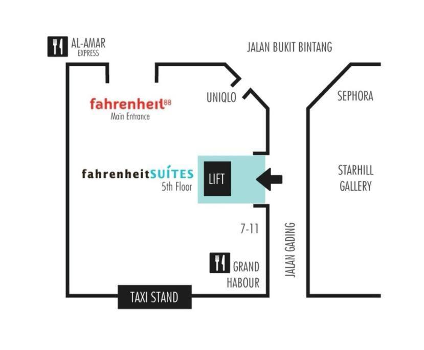 Fahrenheit Condo Bukit Bintang Kl 2R By Roseline Kuala Lumpur Kültér fotó